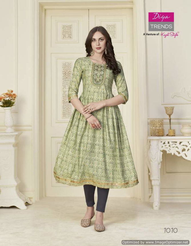 Samora 1 Embroidery Rayon Ethnic Wear Kurti With Pant Collection